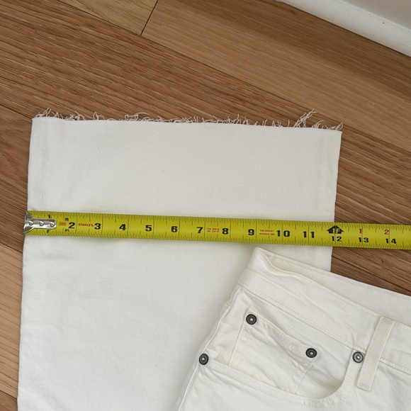 NWT J. Crew Pont Sur high waist, wide leg, white denim jeans, size 32 - Picture 12 of 14